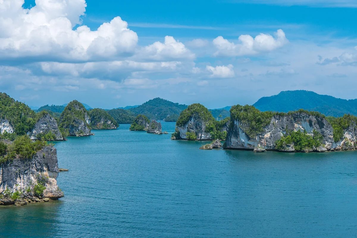 Remote islands in Raja Ampat