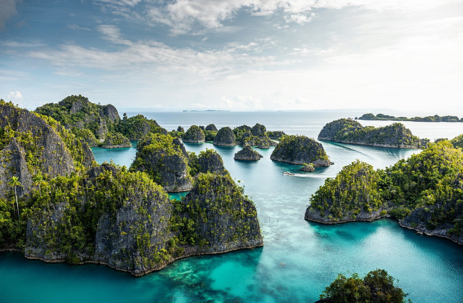 Limestone islands and lagoons in Raja Ampat