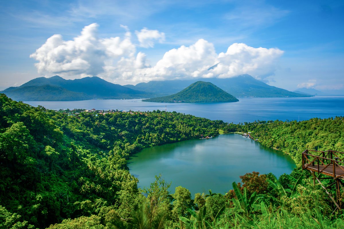 Remote island waters along the Halmahera expedition route