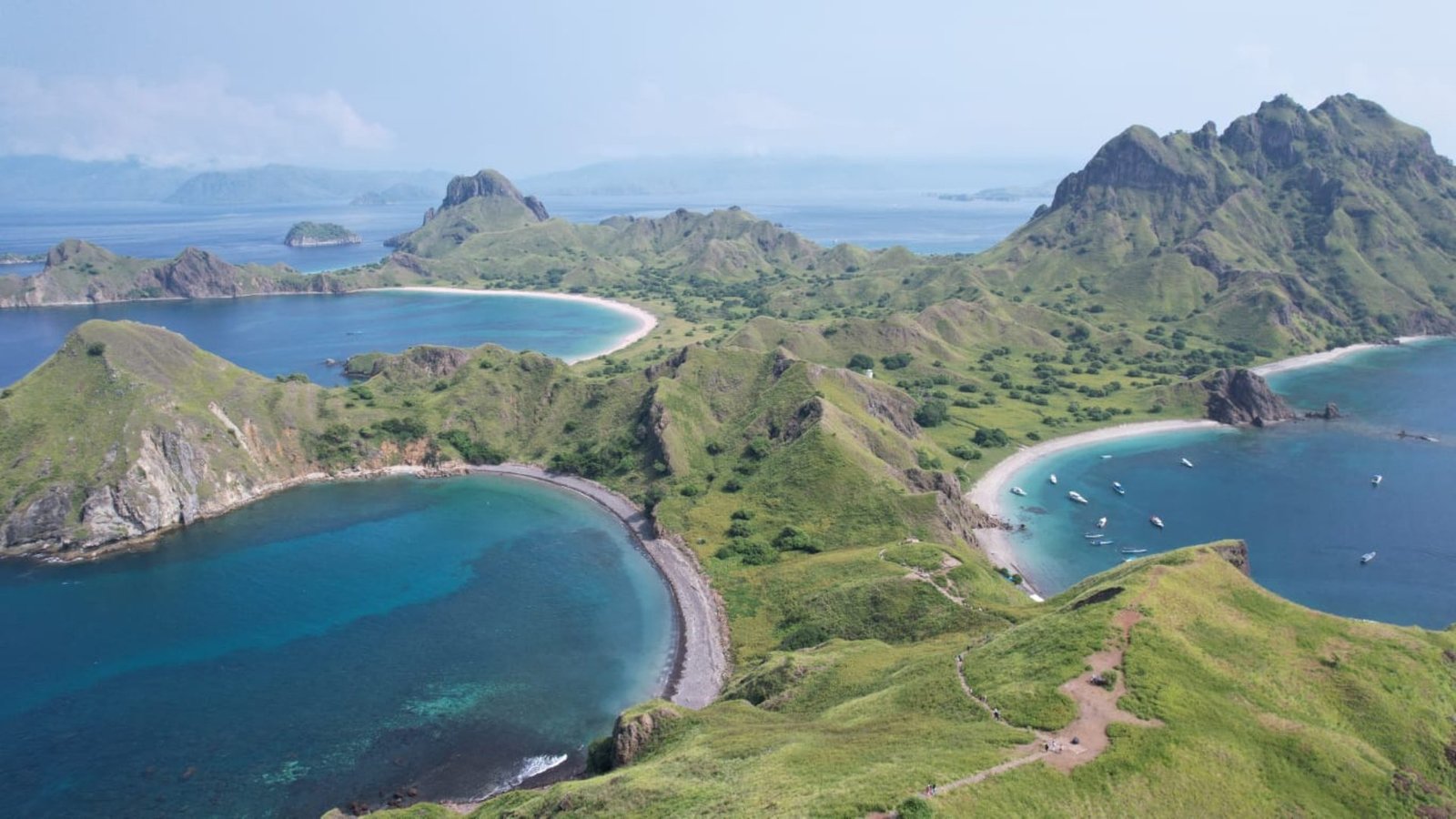 Komodo National Park islands and blue water