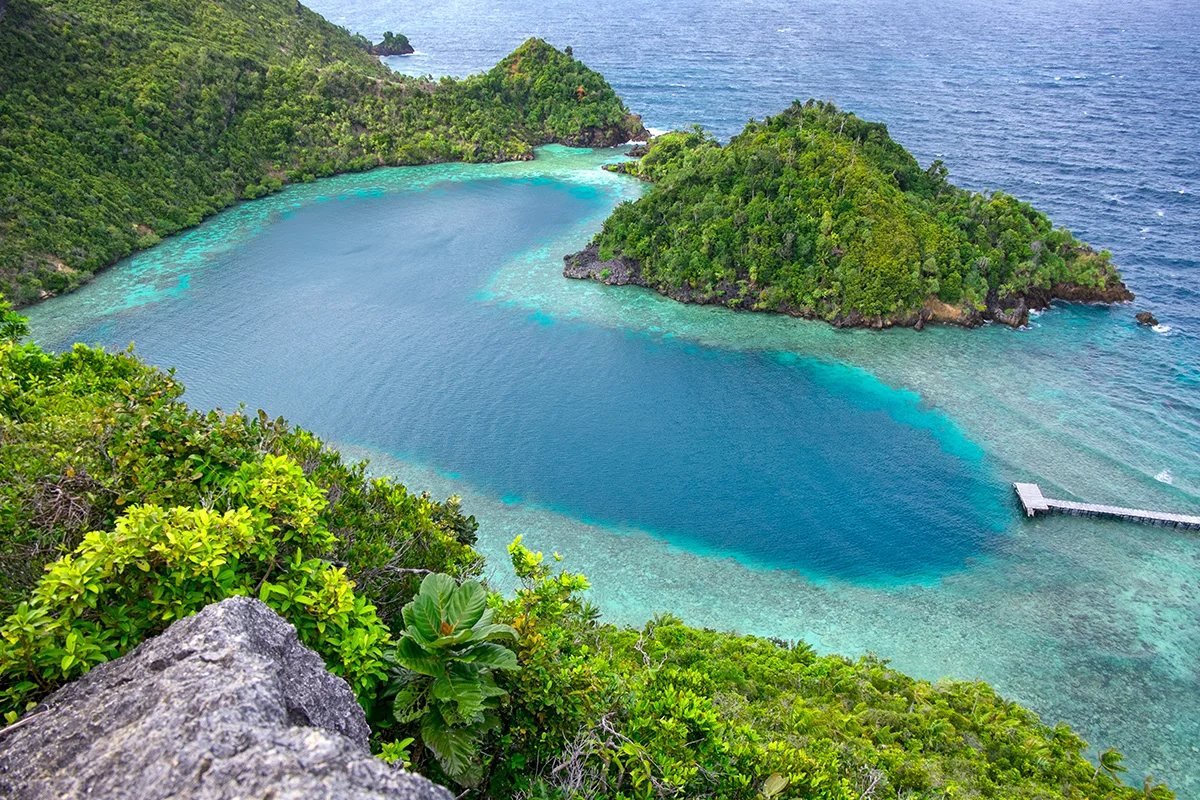 Karst islands and lagoon in Misool