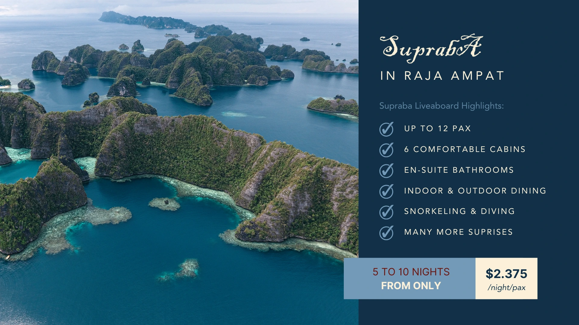 Supraba Liveaboard Offer