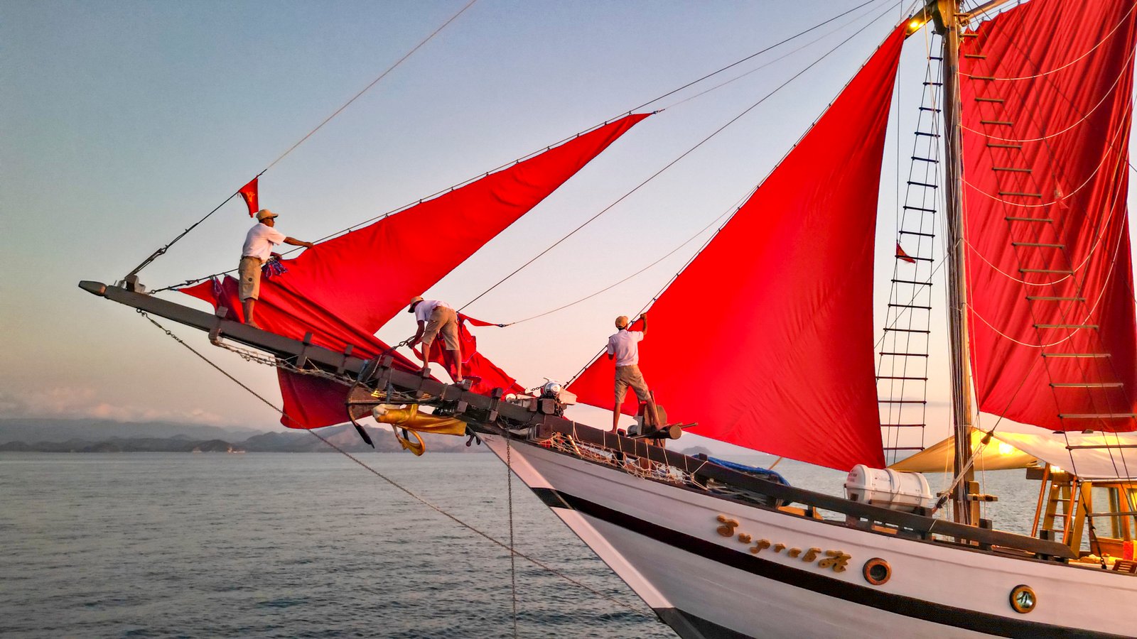 Supraba sailing through Indonesia